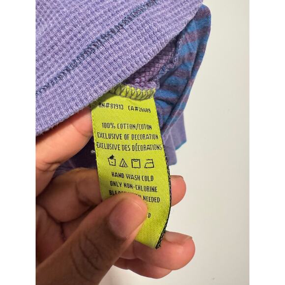 Robert Graham M Purple Waffle Knit 1/4 Zip Pullover Cotton Sweater SIZE M - Picture 8 of 10